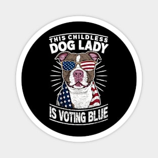 Childless Dog Lady For Kamala Harris 2024 Election Magnet